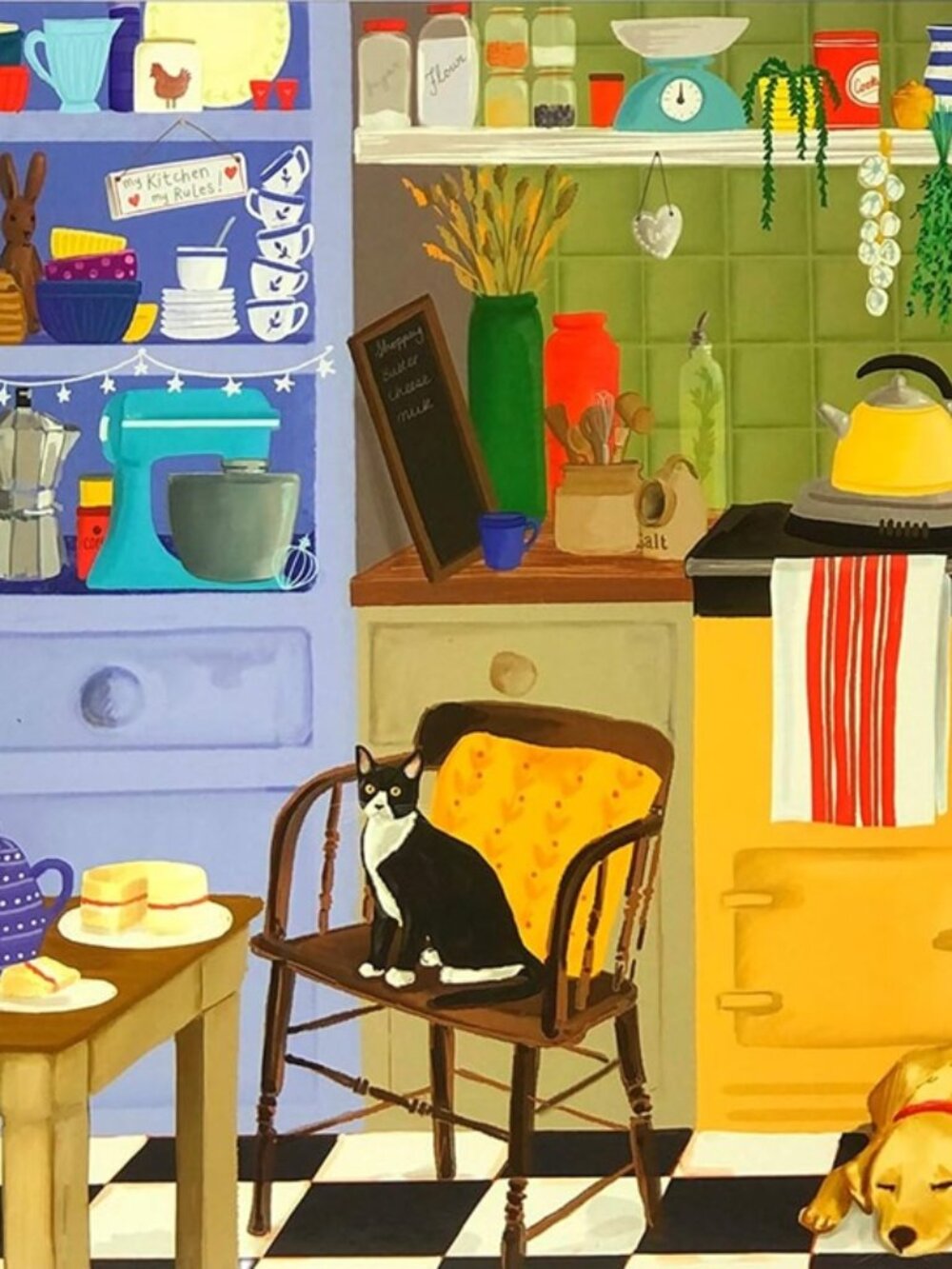 Farmhouse Kitchen (used 1000 PC jigsaw puzzle)